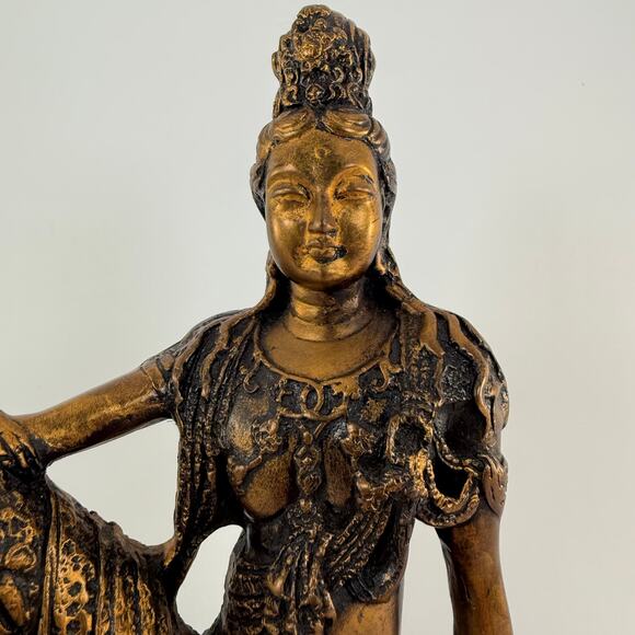 Avalokiteshwara Bodhisattva of Compassion Statue Kwan Yin Gandhara Buddha 10" - Picture 3 of 6